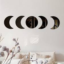 ACRYLICK HOME WALL DECOR MOON PHASE SET